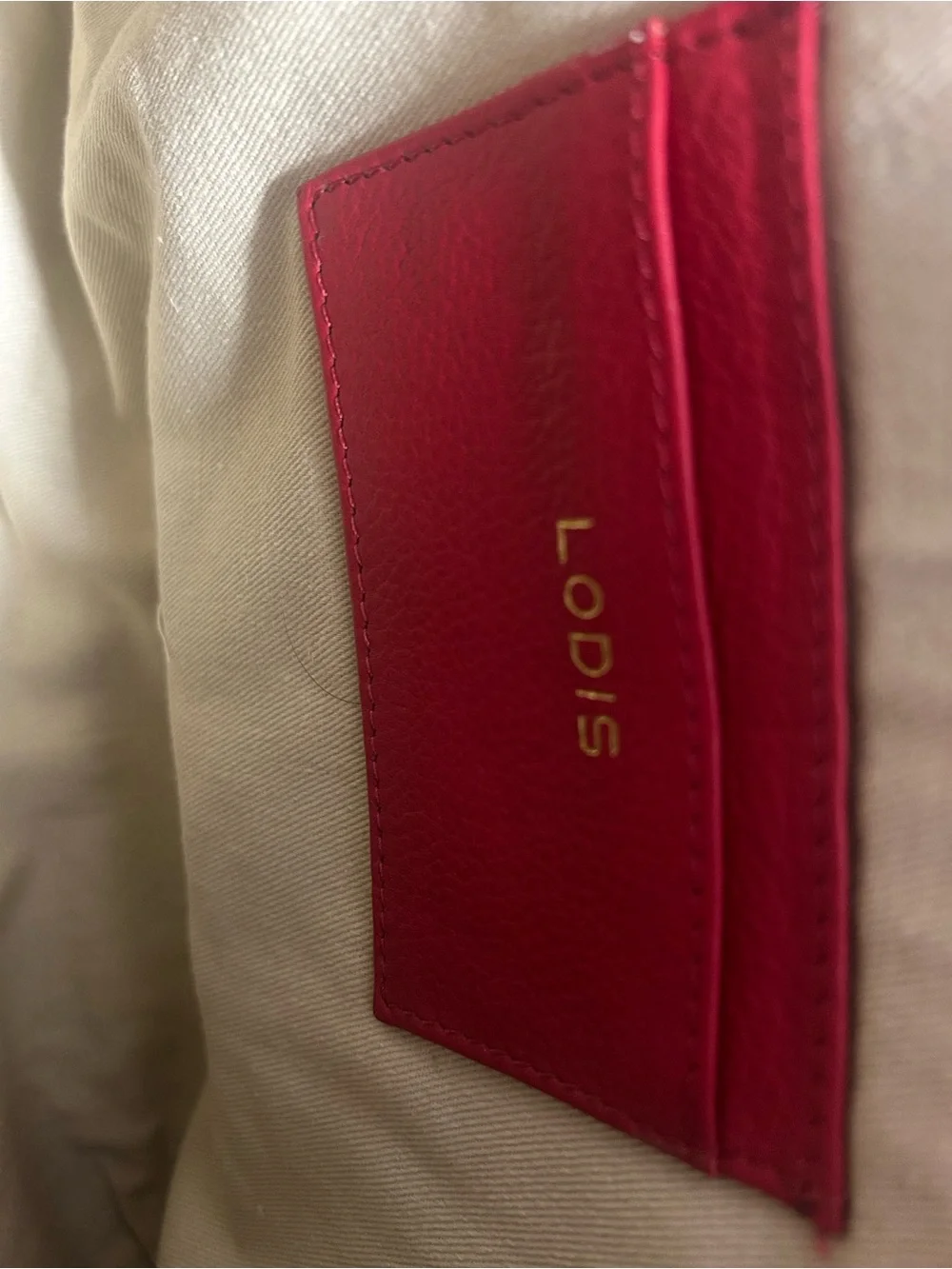 Lodis Women's Red Leather Satchel